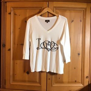 ABS Allen Schwartz Denim Collection T-shirt NWOT